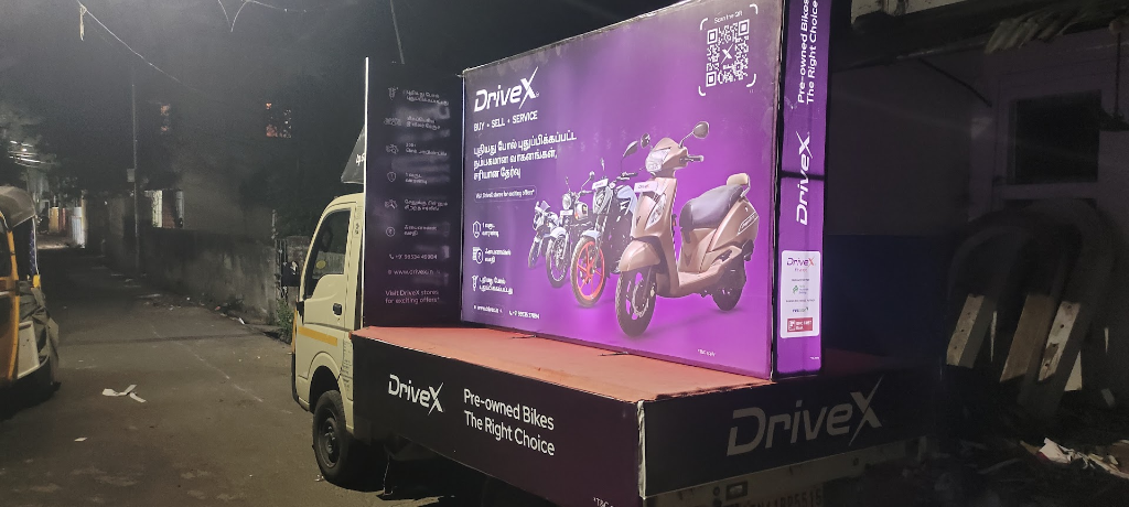 Mobile Van Branding for DriveX, Chennai 2
