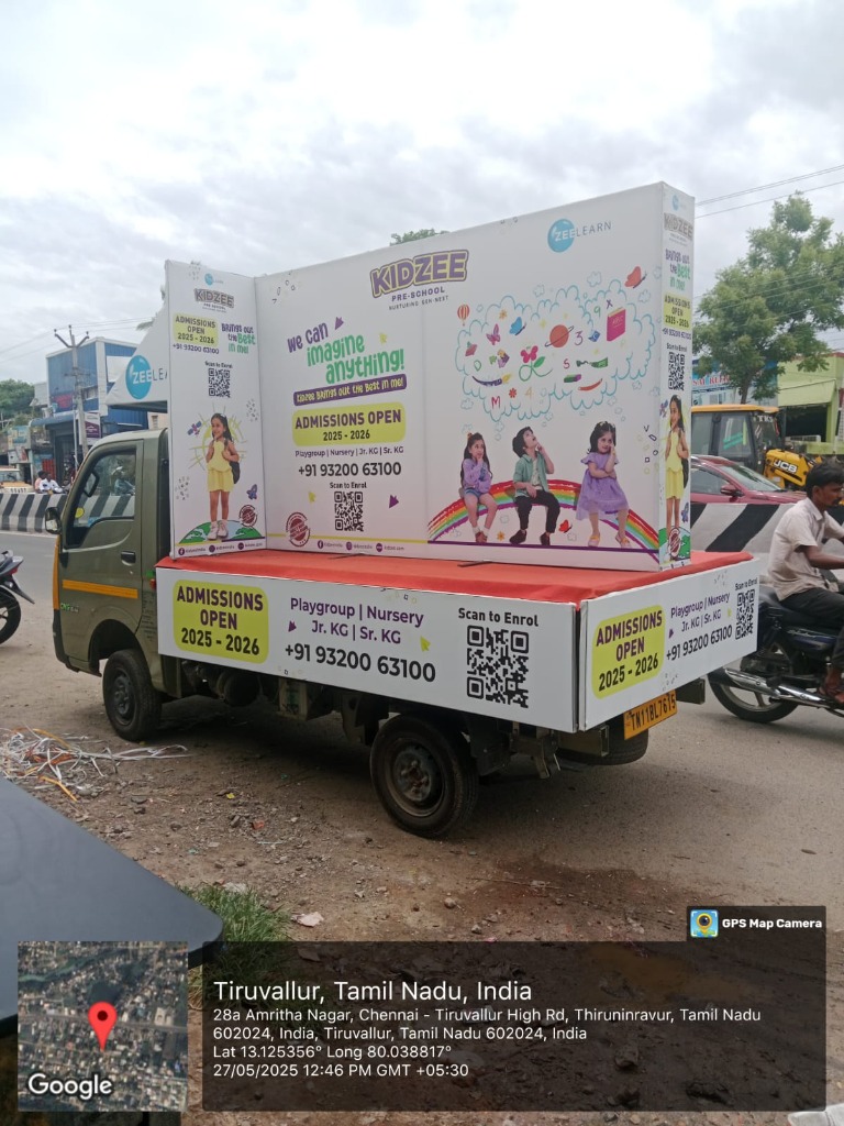 Mobile Van Branding Kidzee Tamil Nadu